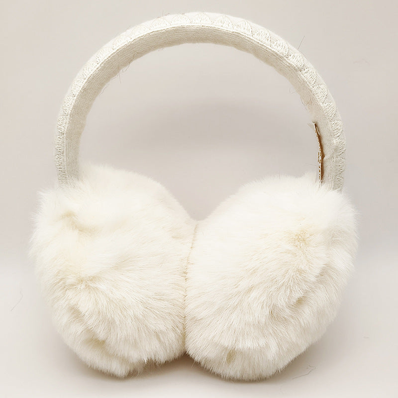 Wavy Trim Faux Fur Earmuffs