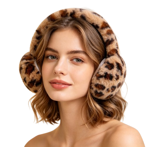 Foldable Leopard Earmuffs
